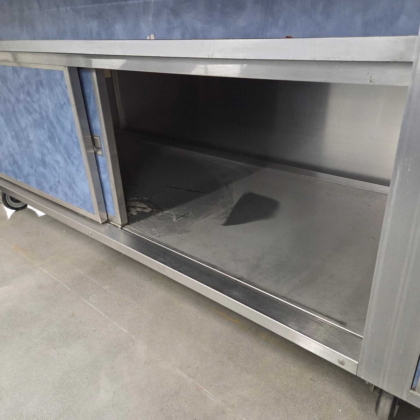 [USED] Custom 93" Serving Counter w/ Refrigerated Well & (2) Heated Wells