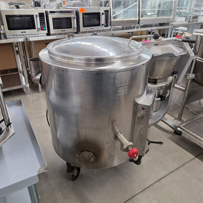 [USED] Groen AH-30 30 Gallon Natural Gas Stationary 2/3 Jacket Steam Kettle