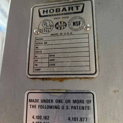 [USED] Hobart HCM-300 30Qt Vertical Cutter Mixer Food Processor - 200V/3Ph