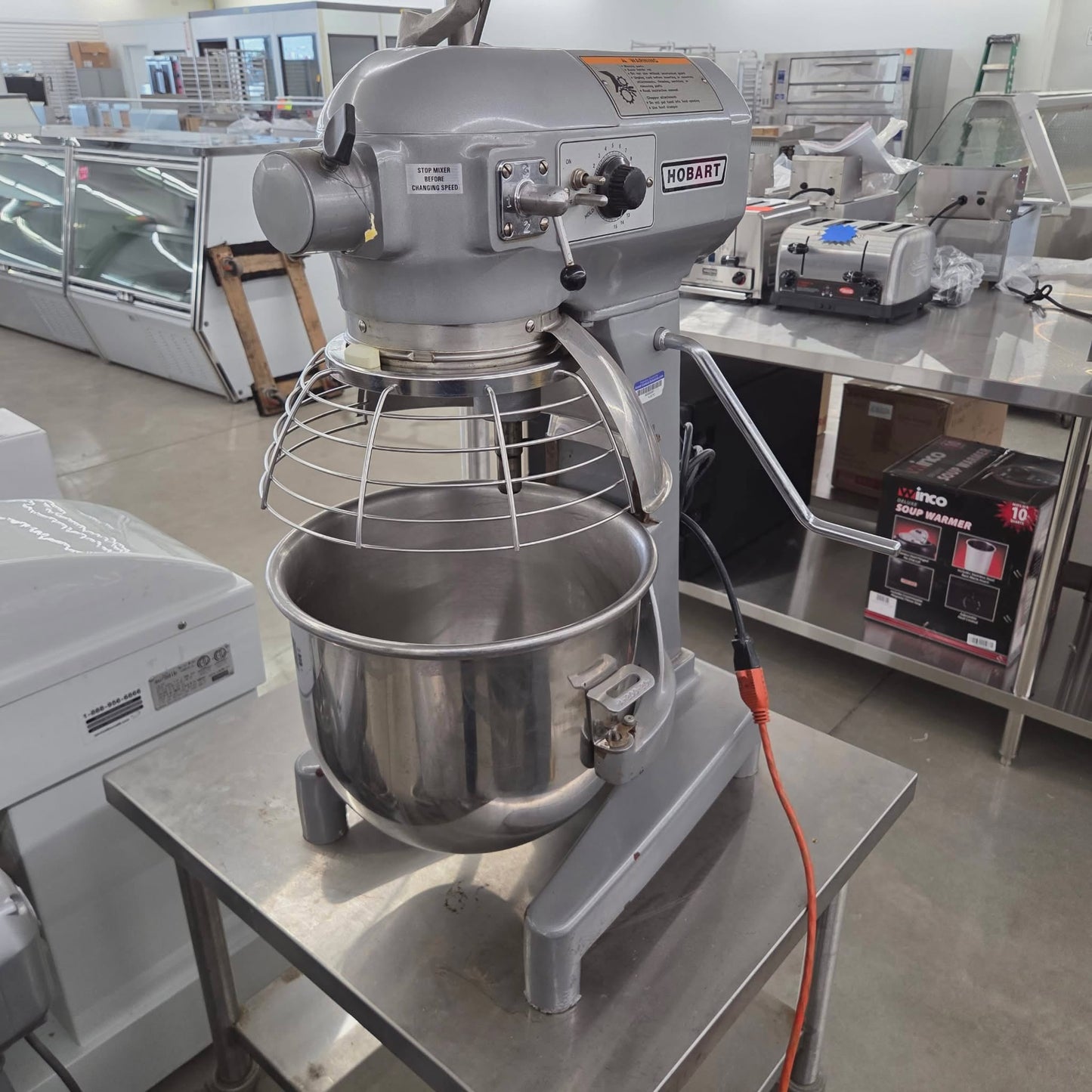 [USED] Hobart A200 20Qt Countertop Planetary Dough Mixer w/ Heavy Duty Stand - 115V