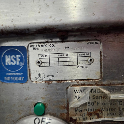 [USED] Custom 93" Serving Counter w/ Refrigerated Well & (2) Heated Wells