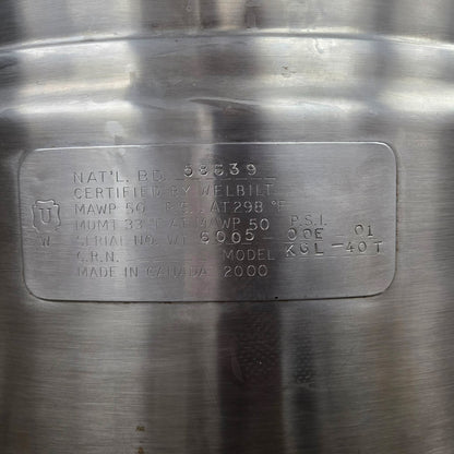 [USED] Cleveland KGL-40-T Natural Gas 40 Gallon Tilting 2/3 Steam Jacketed Kettle