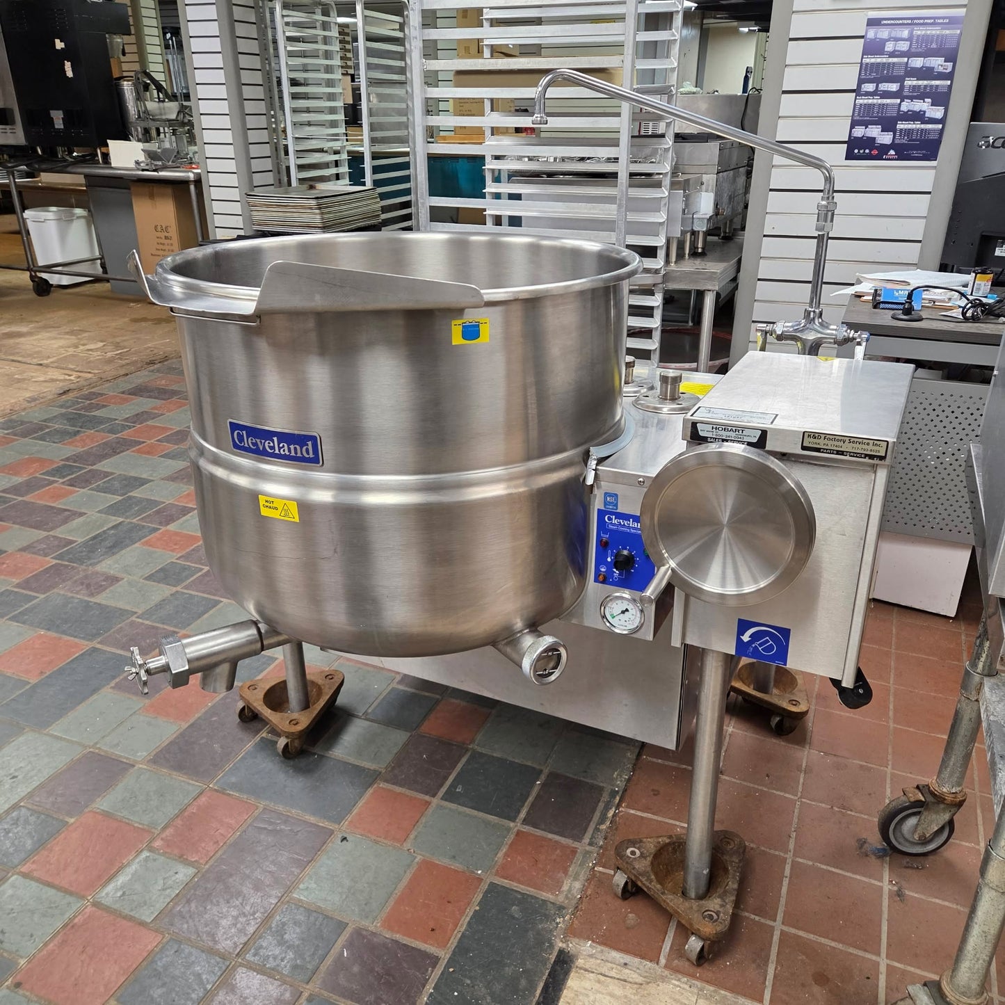 [USED] Cleveland KGL-40-T Natural Gas 40 Gallon Tilting 2/3 Steam Jacketed Kettle