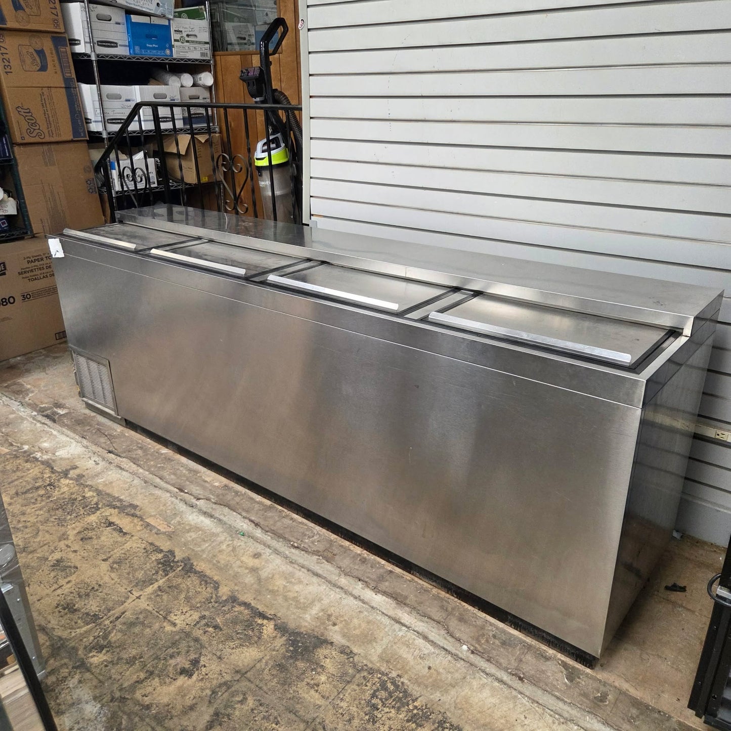 [USED] Krowne BC96-SG 96" Stainless Steel Horizontal Bottle Cooler