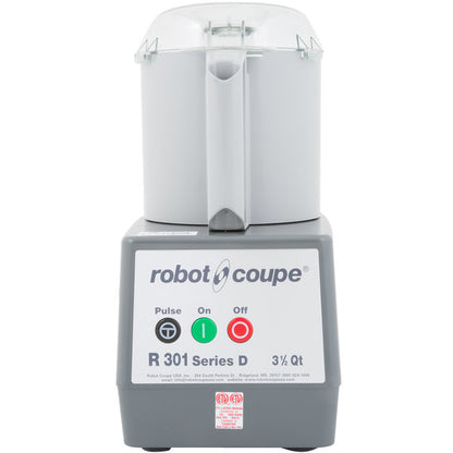 Robot Coupe R301B 3.5 Qt. Gray Batch Bowl Food Processor