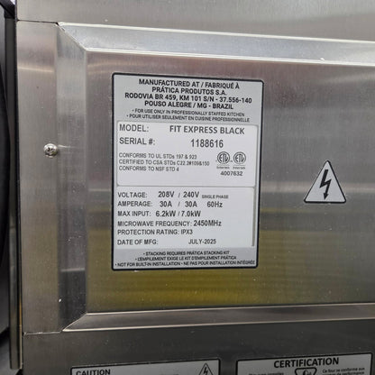 Pratica FIT-101-1-BL Fit Express Electric Ventless High-Speed Oven - 208-240V/1Ph [OPEN-BOX]