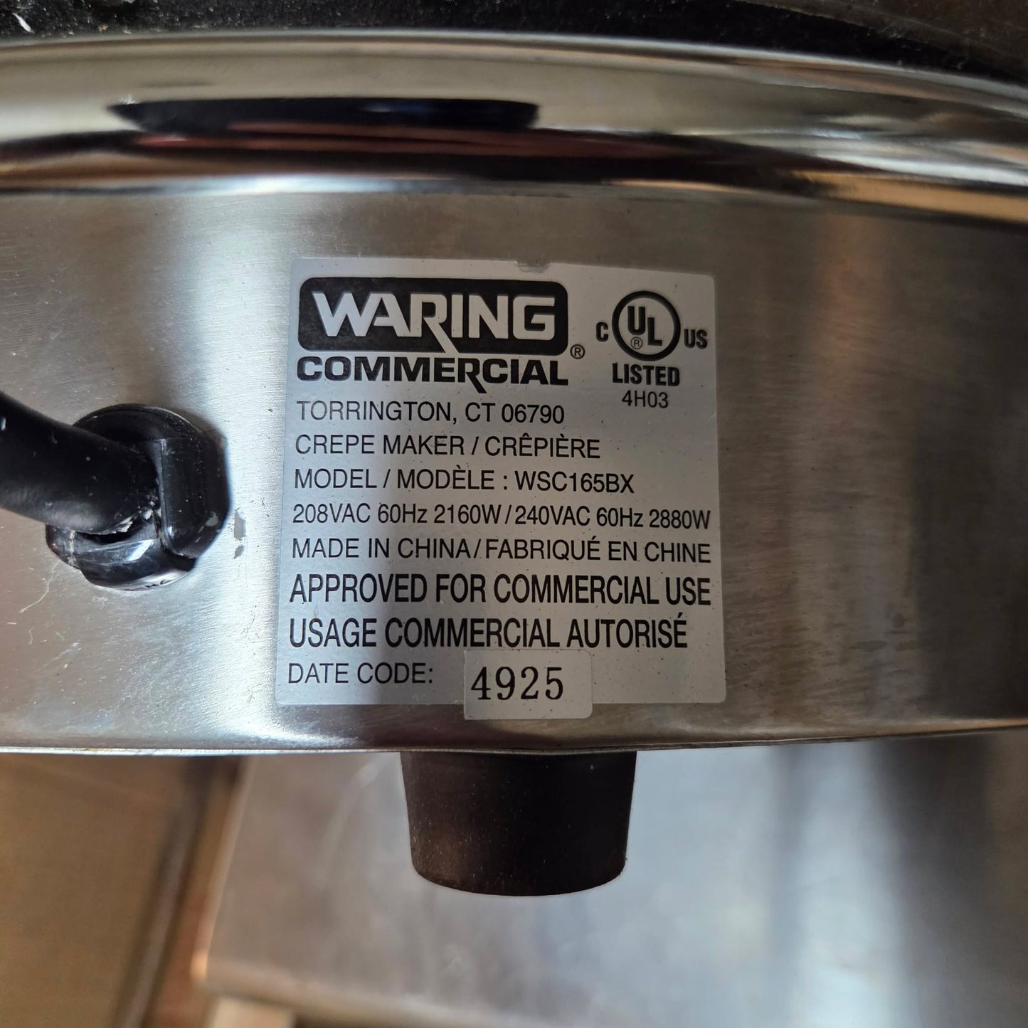 [USED] Waring WSC165BX 16" Round Crepe Maker