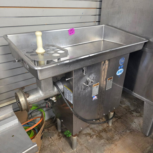[USED] Biro 346-3  #32 Hub Electric 3HP Meat Grinder - 208V/3Ph