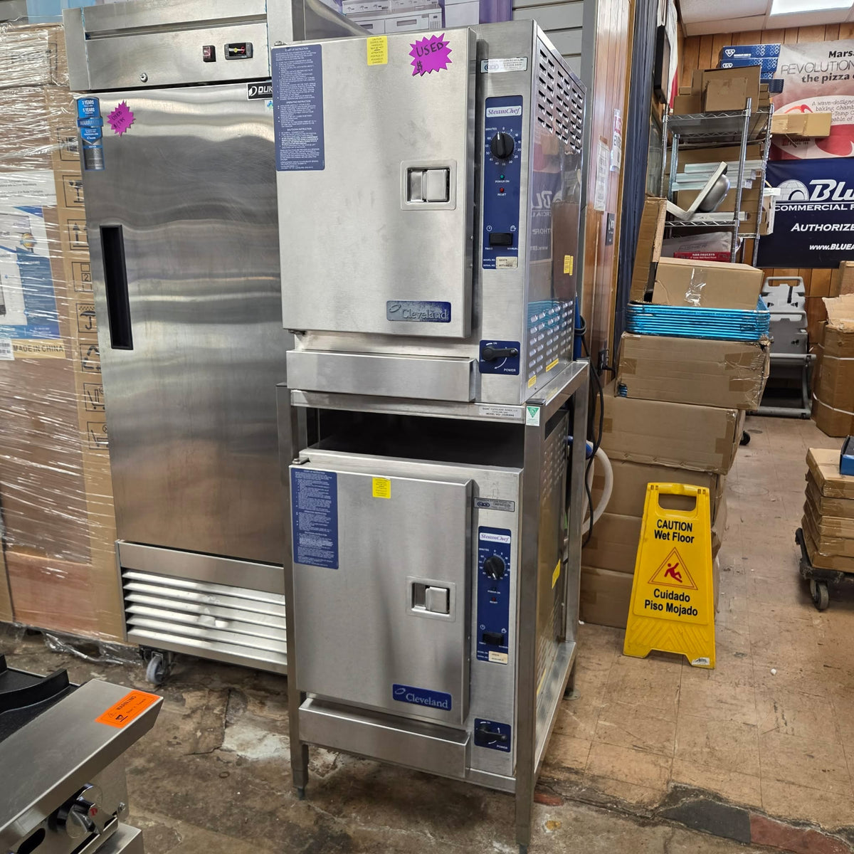 [USED] Cleveland 22CGT6 Double Natural Gas 6 Pan Convection Steamer