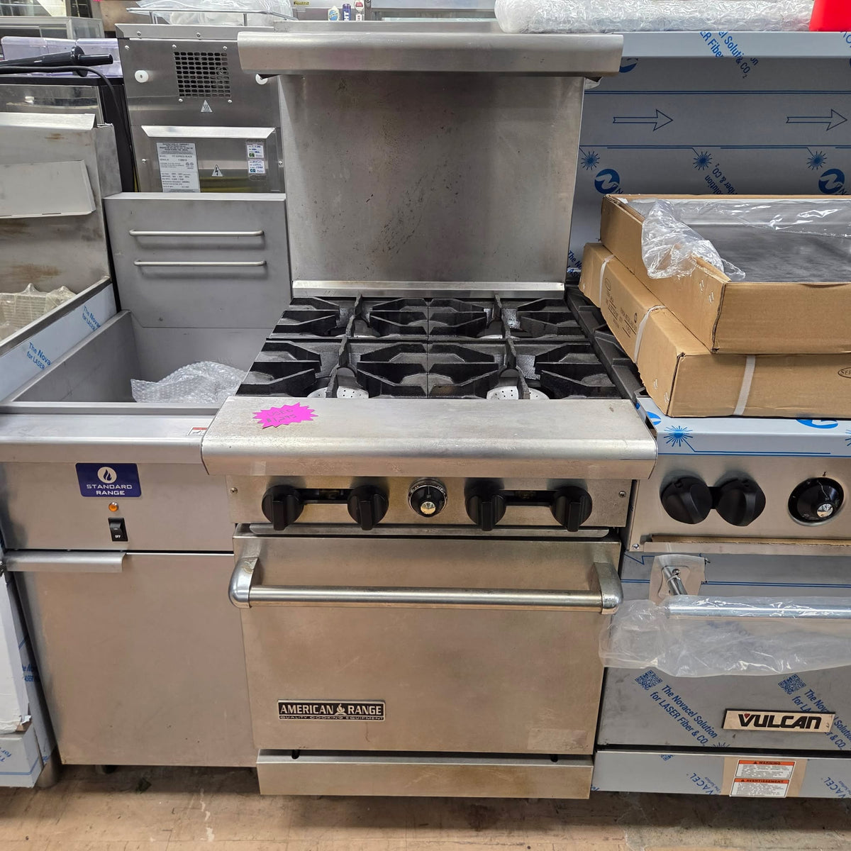 [USED] American Range AR-4 24" 4 Burner Natural Gas Range w/ Space Saver Oven
