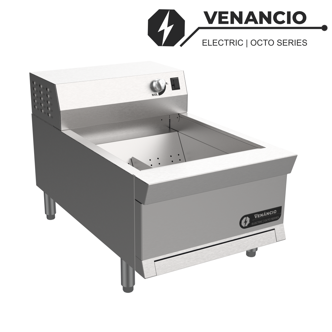 Venancio OE12CH-CT Octo Series 12" Electric Countertop Fry Dump Station