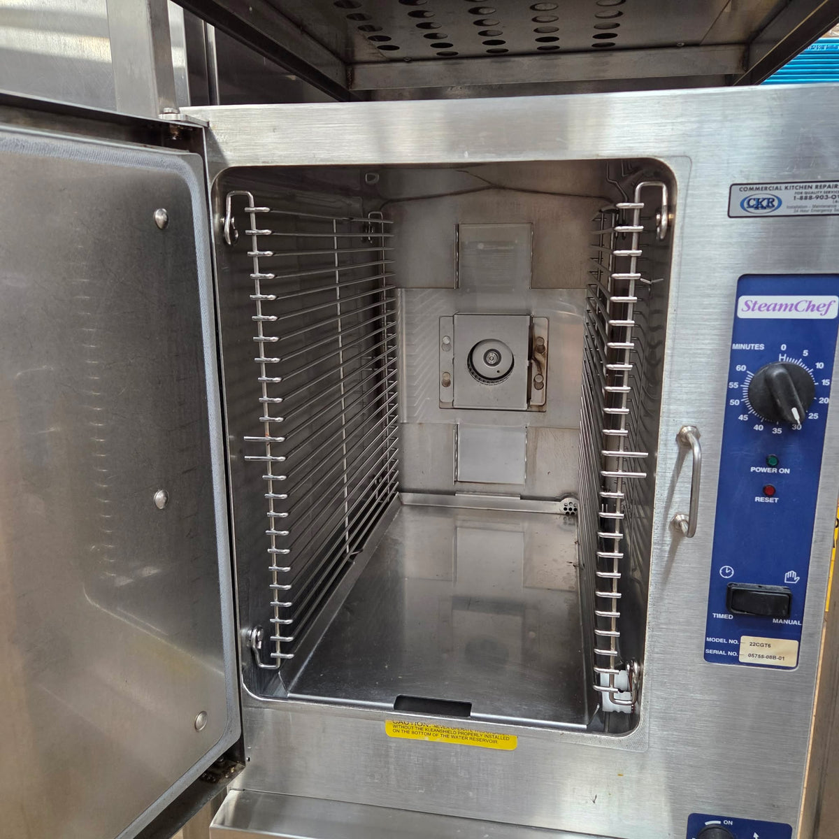 [USED] Cleveland 22CGT6 Double Natural Gas 6 Pan Convection Steamer