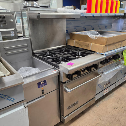 [USED] American Range AR-4 24" 4 Burner Natural Gas Range w/ Space Saver Oven
