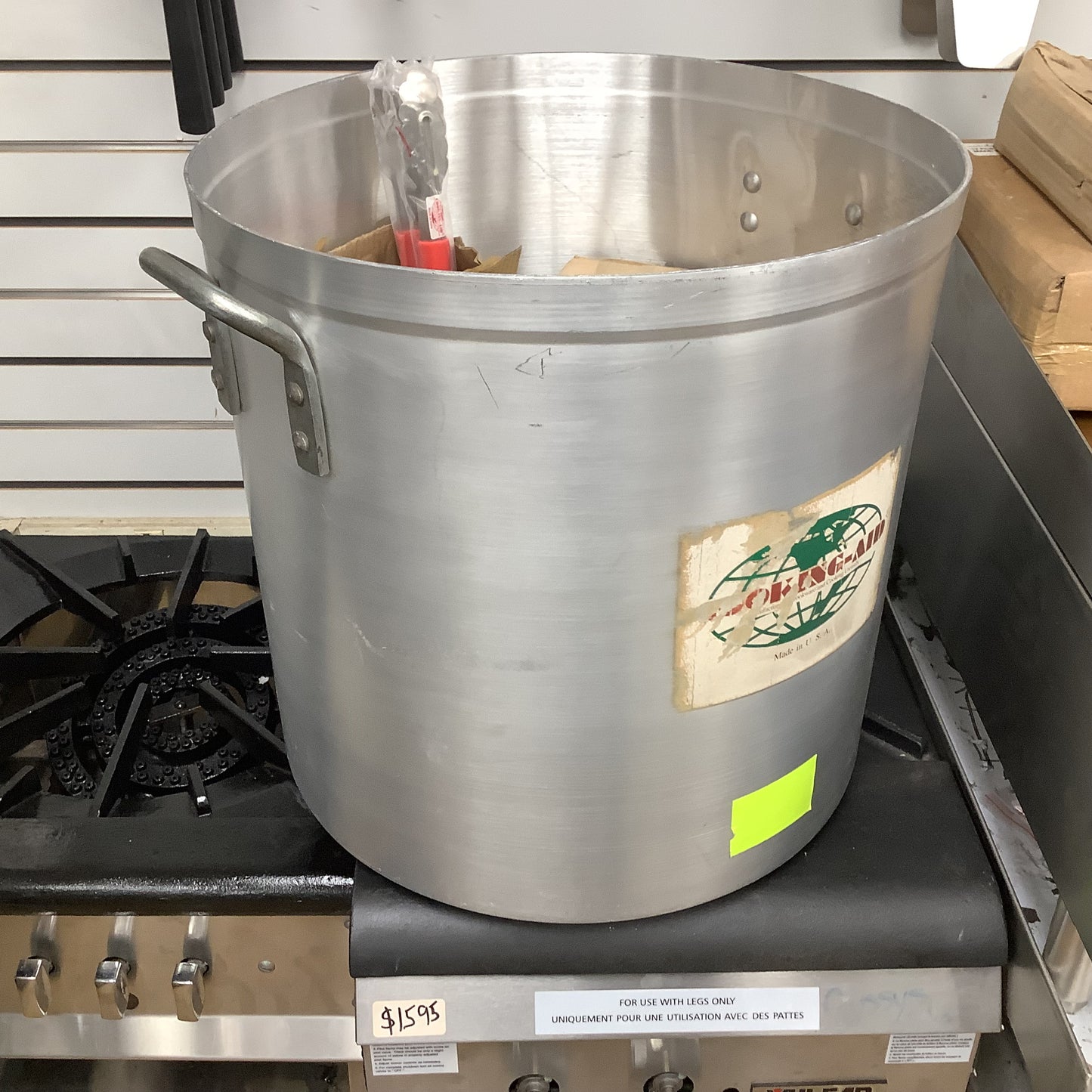 Cooking Aid 70 Qt. Aluminum Stock Pot
