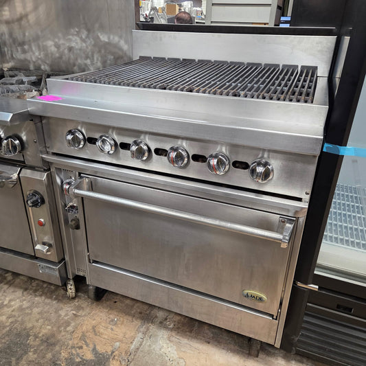 [USED] Jade JBR-36B-36C 36" Heavy Duty Natural Gas Charbroiler w/ Convection Oven