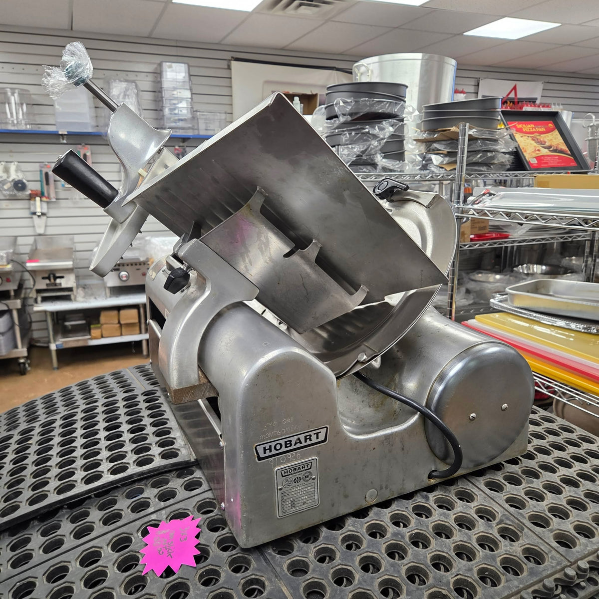 [USED] Hobart 1612E 12" Manual Meat & Cheese Deli Slicer