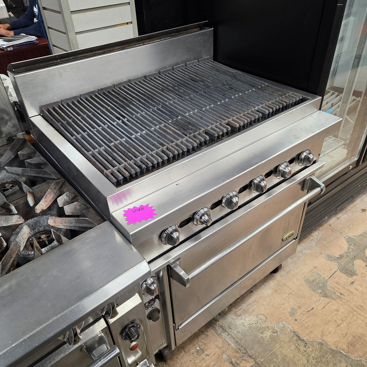 [USED] Jade JBR-36B-36C 36" Heavy Duty Natural Gas Charbroiler w/ Convection Oven