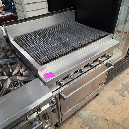 [USED] Jade JBR-36B-36C 36" Heavy Duty Natural Gas Charbroiler w/ Convection Oven