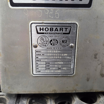 [USED] Hobart 1612E 12" Manual Meat & Cheese Deli Slicer