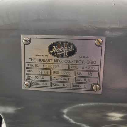 [USED] Hobart A-200 20 Qt. Dough Mixer - 115V