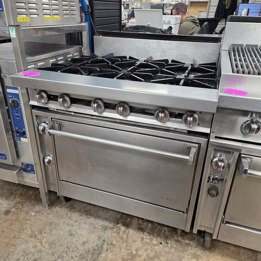 [USED] Jade JTRH-6-36 36" Heavy Duty 6 Burner Natural Gas Range