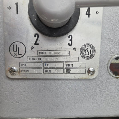 [USED] Hobart H-600 60 Qt. Planetary Dough Mixer - 208V/3Ph