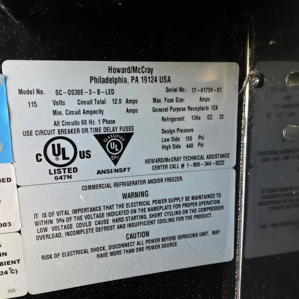 [USED] Howard-McCray SC-OS30E-3-B-LED 39" Horizontal Open Merchandiser Refrigerator