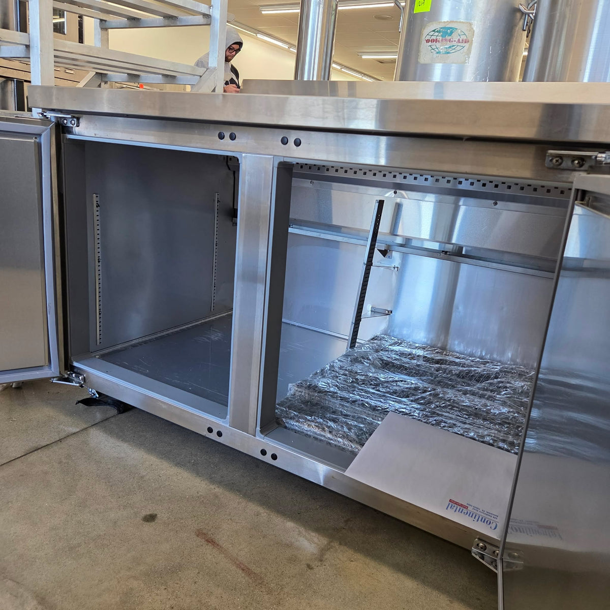 Continental FA68NBS 68" Worktop Freezer with Backsplash [OPEN-BOX]