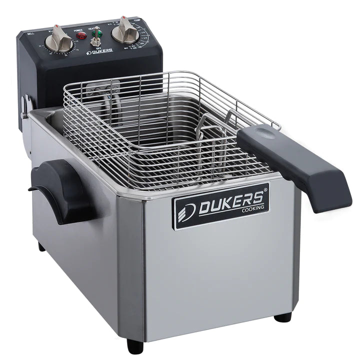Dukers DCF10E 10lb Single Basket Electric Countertop Deep Fryer