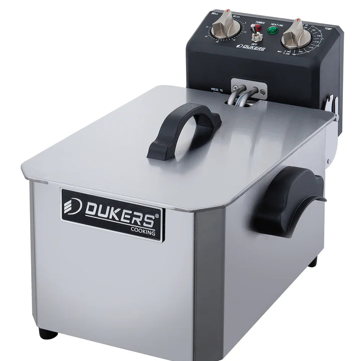 Dukers - DCF15ED, 30lb Two Basket Electric Countertop Deep Fryer