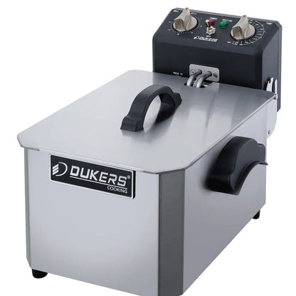 Dukers DCF7E 7lb Single Basket Electric Countertop Deep Fryer