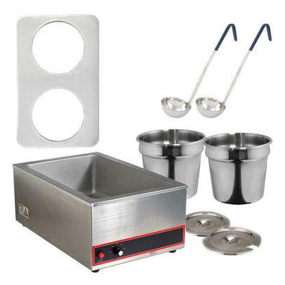 Custom CFWS500A2 Assembly (Two 7 Quart Pot Soup Warmer Set with Ladles)