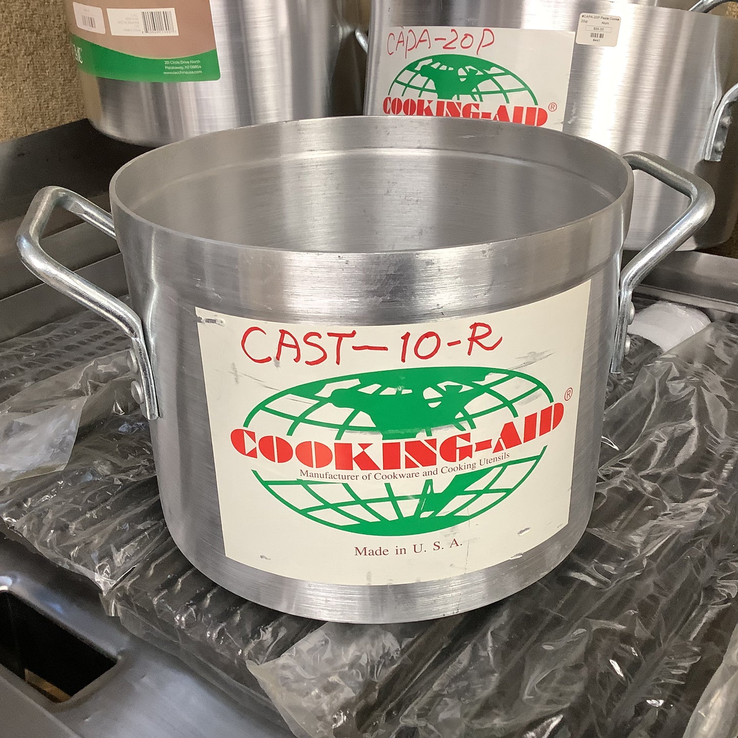 Cooking Aid 10 Qt. Aluminum Sauce Pot