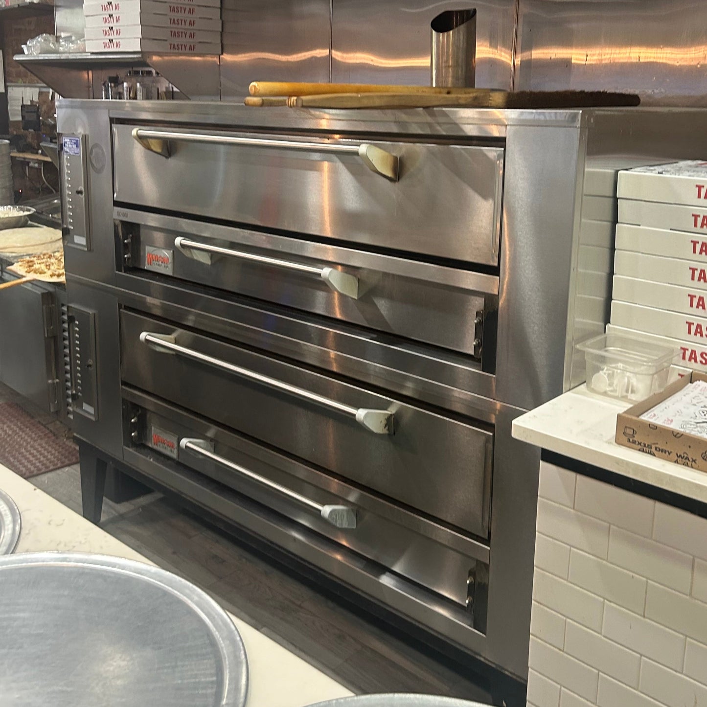 [USED] Marsal SD660 Natural Gas Double Stacked Pizza Deck Ovens