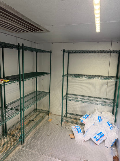 [USED] Imperial Brown Walk-In Combo Cooler/Freezer Box 15' x 7' - (40" x 7' Cooler/11' x 7' Freezer)