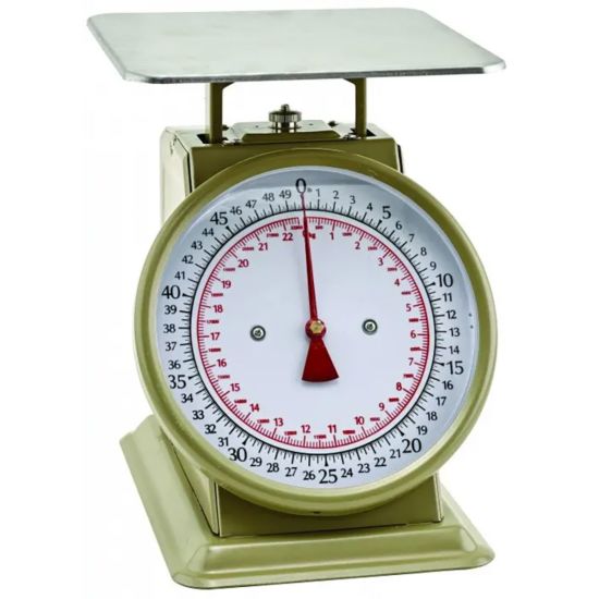 Winco SCLH-2 8" Dial 2 lb Premium Kitchen Scale