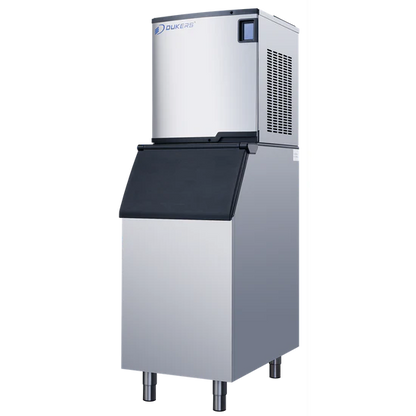 Dukers DIM500A Commercial Ice Machine with 352 lb Storage Bin – 496 lb Daily Production