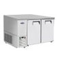 Atosa SBB69GRAUS1 68" Stainless Steel Exterior Two Solid Door Shallow Depth Back Bar Cooler