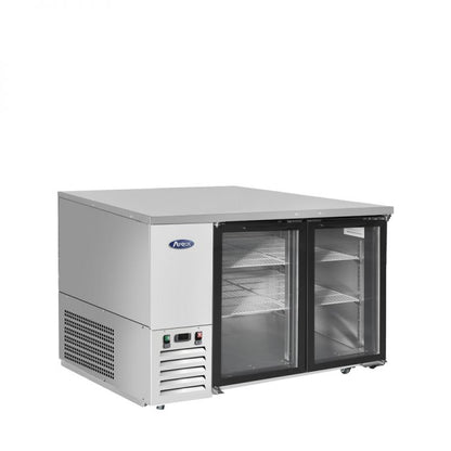 Atosa MBB48GGR 48" Two Glass Door Back Bar Cooler