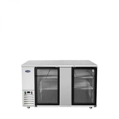 Atosa MBB69GGR 68" Two Glass Door Back Bar Cooler