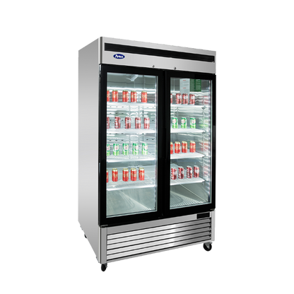 Atosa MCF8703ES — Two (2) Glass Door Reach-in Freezer