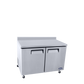 Atosa MGF8413GR 48" Two Section 2 Hinged Door Worktop Freezer with Backsplash