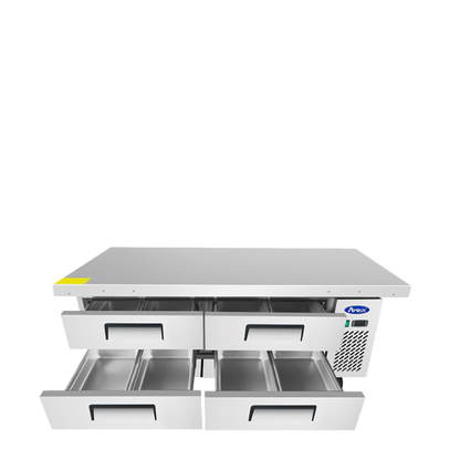 Atosa MGF8454GR 76″ Refrigerated Chef Base