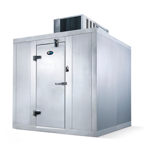 Amerikooler Indoor Walk-In Freezer Box with Top Mounted Refrigeration - 8' x 10'