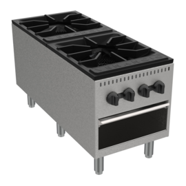 Venancio PSP182G Gas Double Burner Stock Pot Range