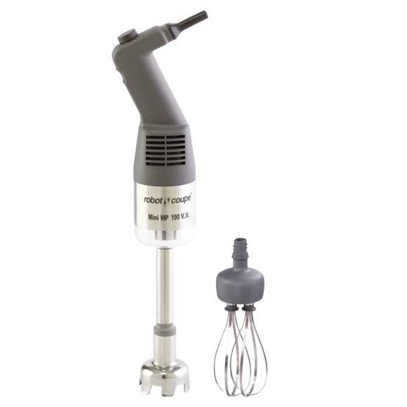 Robot Coupe MMP190VVCOMBI Mini 8" Variable Speed Immersion Blender with 7" Whisk