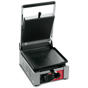 Sirman ELIO L Single Panini Grill w/ Grooved Top & Flat Bottom