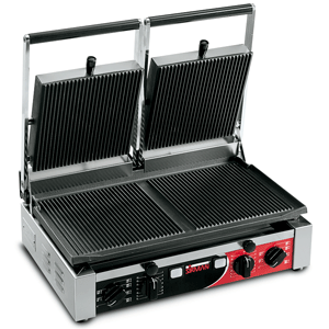 Sirman PD R Double Panini Grill w/ Grooved Top & Grooved Bottom