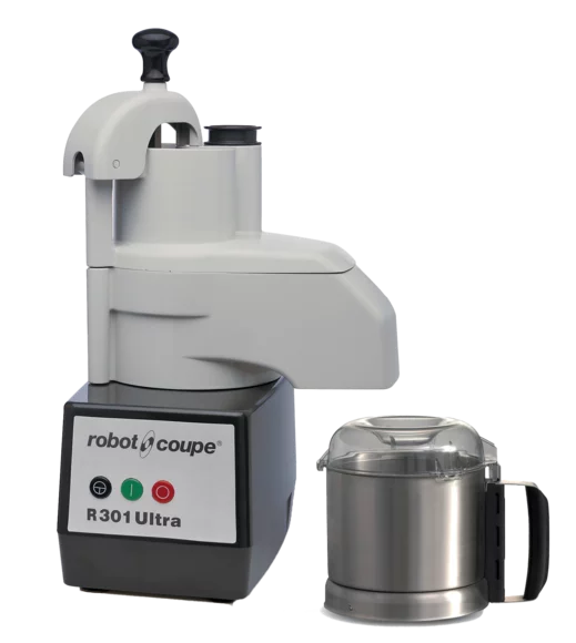 Robot Coupe R301 ULTRA Combination Food Processor with 3.5 Qt. Stainless Steel Bowl, Continuous Feed & 2 Discs