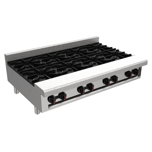Venancio R48CT-48B Restaurant Series 48" 8 Burner Gas Hotplate